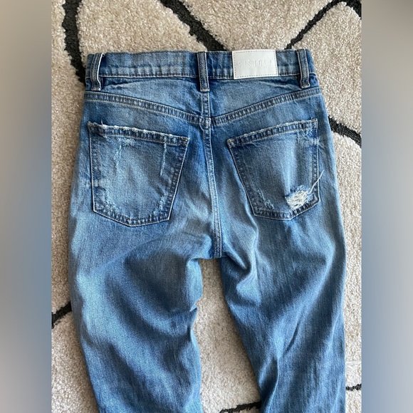 Pistola Presley Destroyed High Waist Relaxed Jeans - Picture 8 of 11